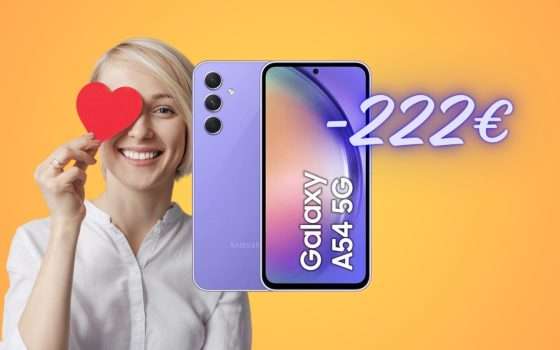Samsung Galaxy A54: 222€ di SCONTO su eBay