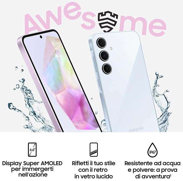 Lo smartphone Samsung Galaxy A35