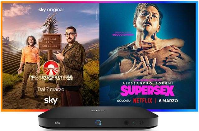 I contenuto di Sky Intrattenimento plus con Sky TV e Netflix