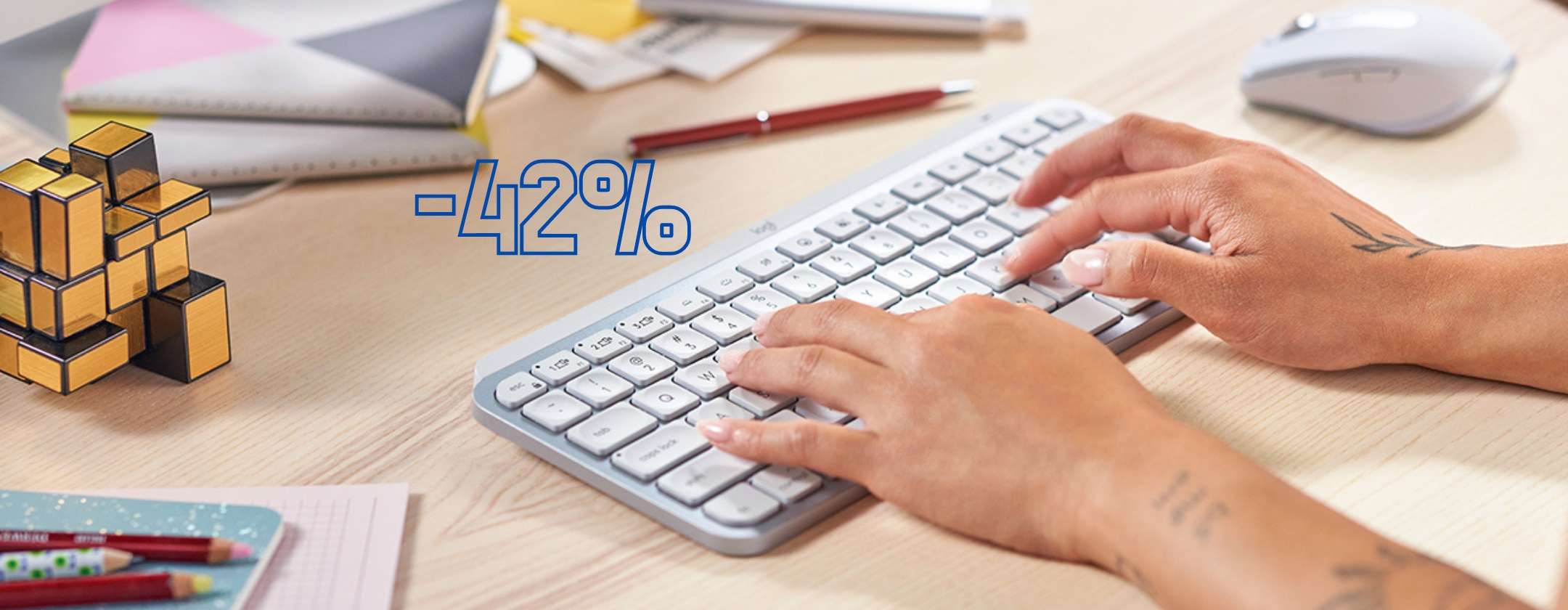 Tastiera Logitech MX Keys Mini: al 42% di SCONTO è vero AFFARE