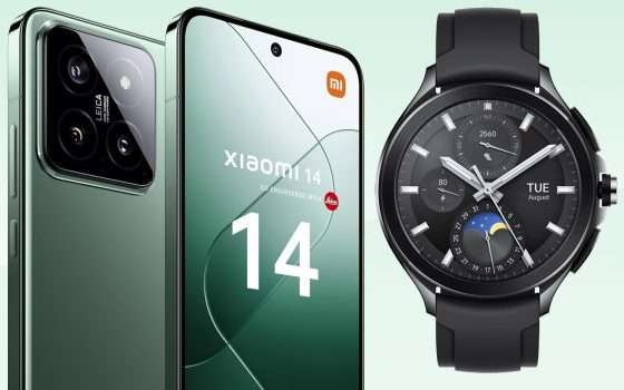 Il nuovo Xiaomi 14 con Watch 2 Pro oggi in SCONTO DI 200€