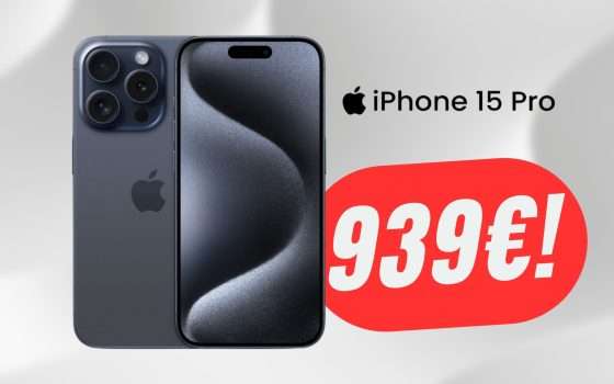 Apple iPhone 15 Pro CROLLA a 939€ grazie a questo COUPON