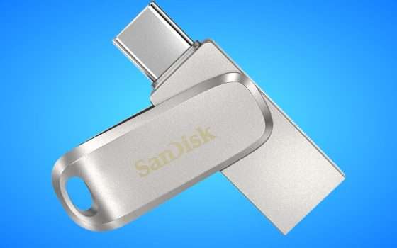 Chiavetta USB 3.1 SanDisk con DOPPIO CONNETTORE a soli 12€