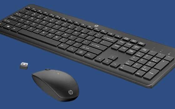 Combo tastiera e mouse wireless HP in SCONTO a 26,99€ su Amazon (-33%)