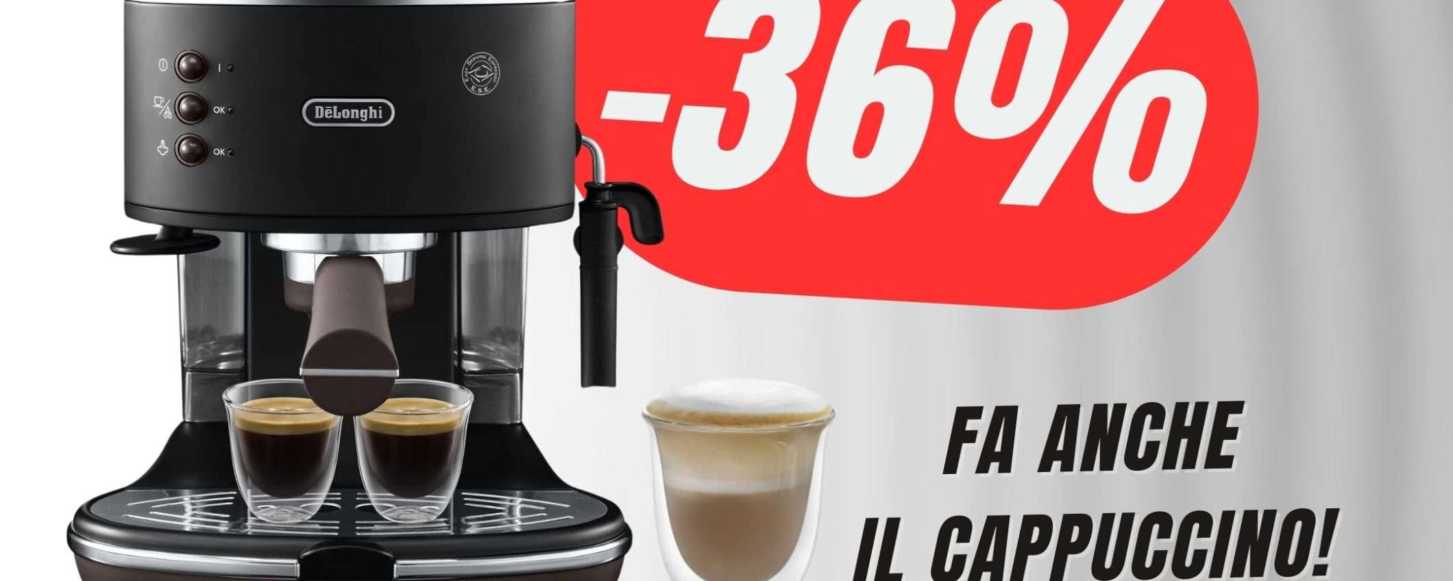 -36% per la MACCHINA da CAFFÈ vintage di De'Longhi!