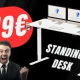 Lavora in piedi e dì addio al mal di schiena con questa SCRIVANIA in SCONTO!
