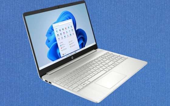 Laptop HP con Ryzen 5, 8GB RAM e SSD 512GB: 120€ di SCONTO su Amazon