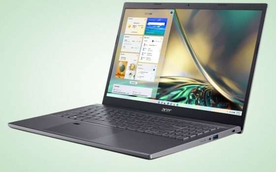 Amazon: 100€ di sconto sul notebook Acer Aspire 5 (Intel, 16GB+512GB)