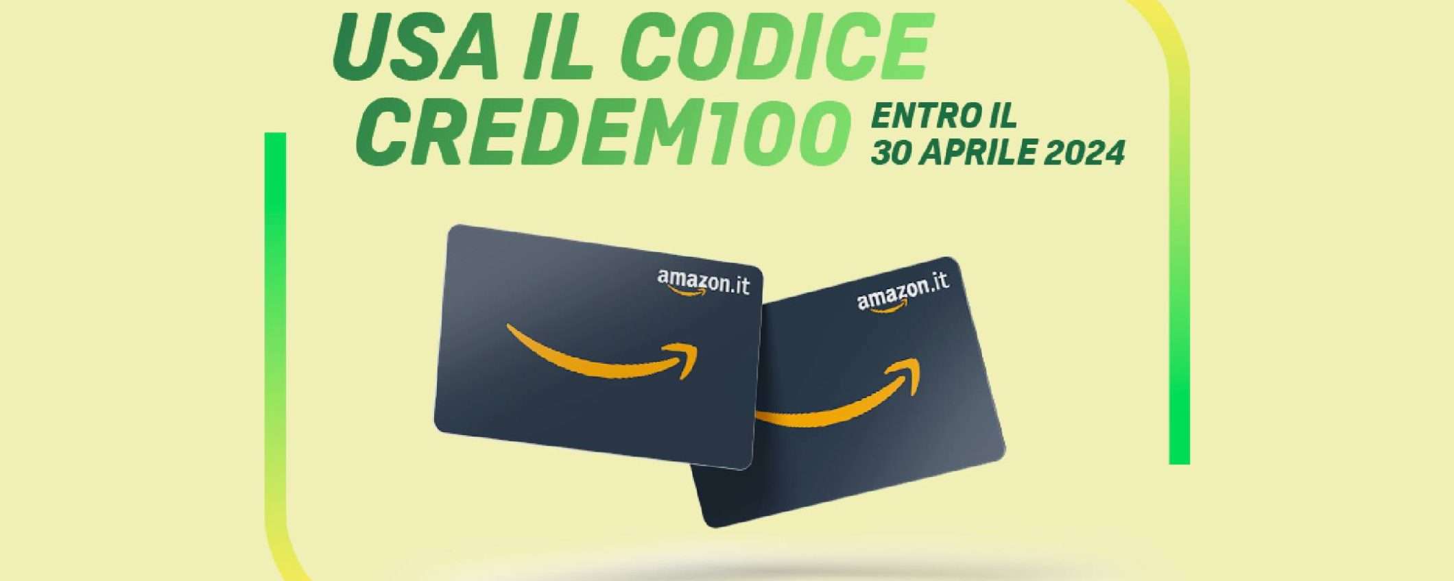 Credem Link: aprilo entro il 30 aprile per ottenere fino a 100€ in Buoni Amazon