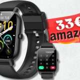 Smartwatch POTENTE come uno smartphone: waterproof e chiamate (33€)