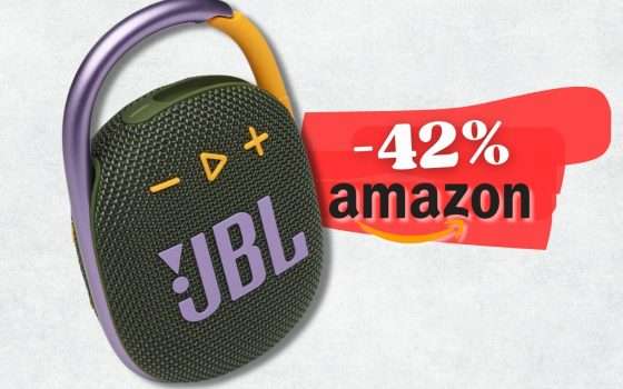 Come un portachiavi ma è una cassa Bluetooth SPAVENTOSA: JBL CLIP 4