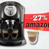 Caffè singolo, doppio sia in CIALDA che con polvere con De'Longhi (99€)