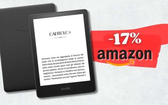Kindle Paperwhite 16GB per leggere anche in vacanza senza freni (-17%)