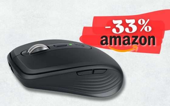 Logitech MX Anywhere 3S tocca il MINIMO storico: compralo subito (-33%)