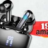 Auricolari Bluetooth 5.3 per SONORITÀ avanzata e 4 microfoni HD (19€)