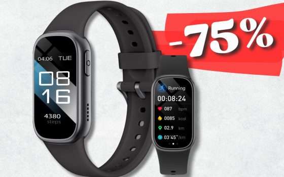 Smartwatch extra COMPATTO, 112 modalità sportive e TANTO altro (19€)