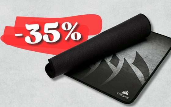 Tappetino gaming IMMENSO: un metro di lunghezza firmato Corsair (-35%)