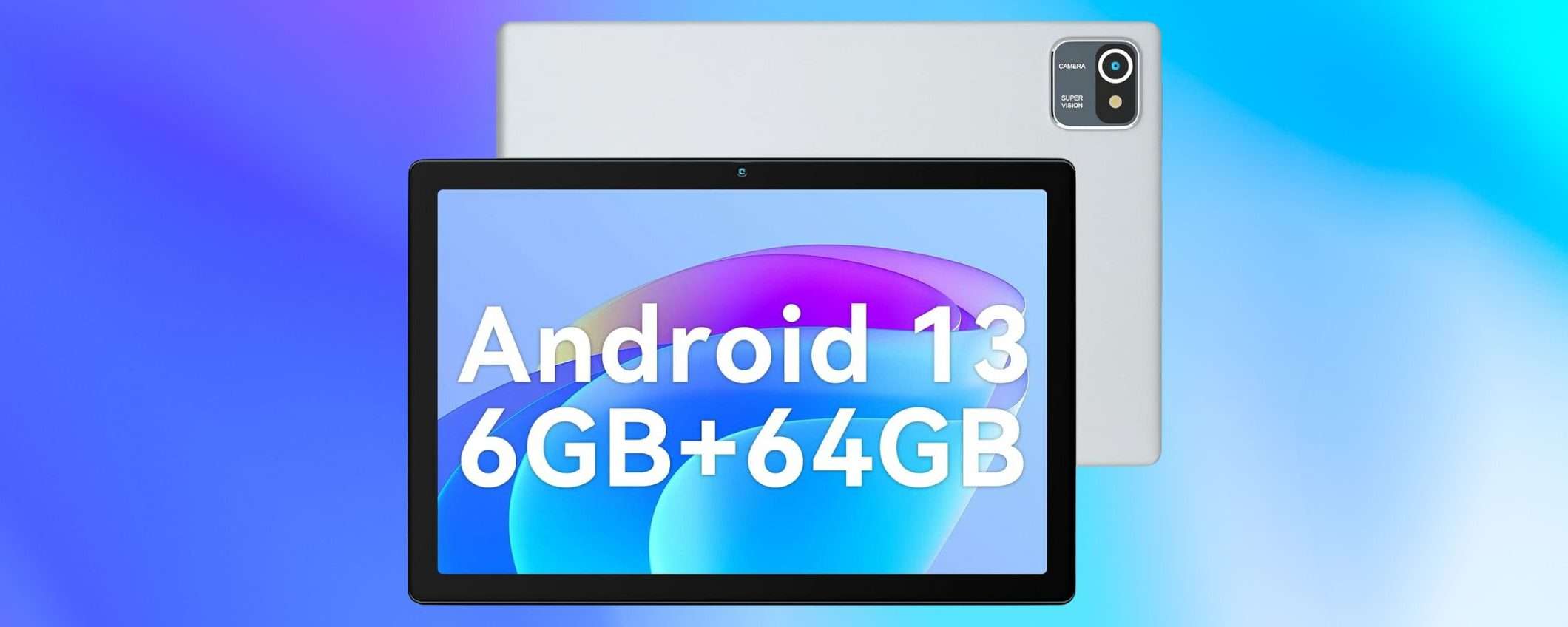 46% di SCONTO + coupon: questo tablet ANDROID è tuo a 62,99€!