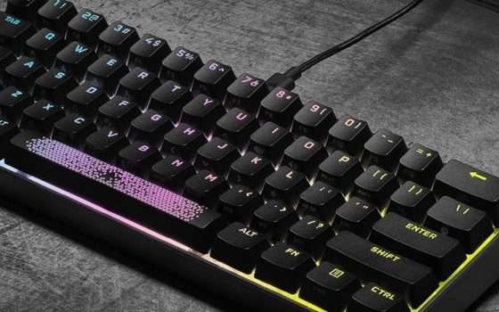 Tastiera meccanica da gaming Corsair in SUPER SCONTO su Amazon (-43%)