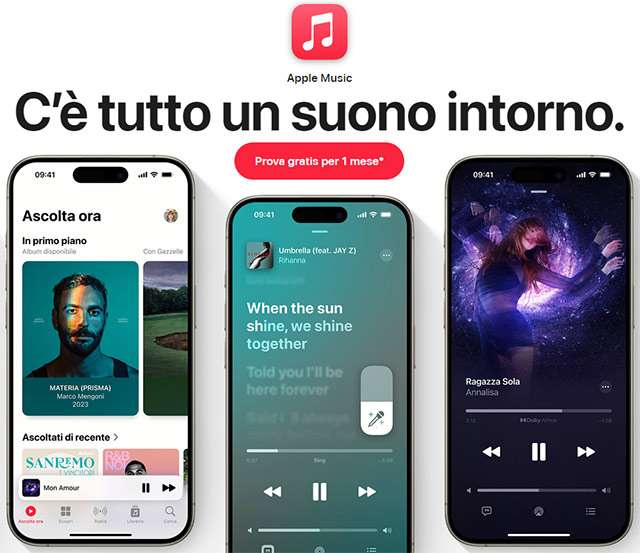 Apple Music: ascolta oltre 100 milioni di brani in streaming per un mese, completamente gratis