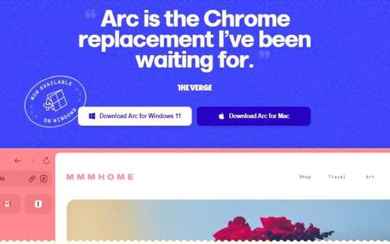 Il browser Arc arriva su Windows per sfidare Chrome ed Edge