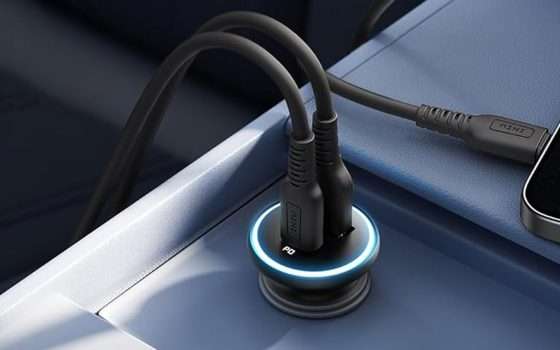 Caricabatteria 2-in-1 per auto da 66 W a soli 8,49€ (-50%)