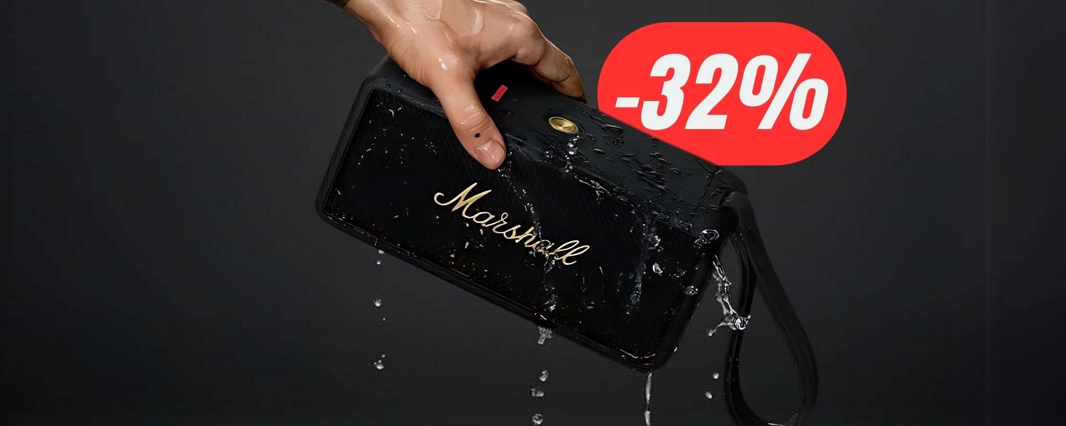 La cassa Bluetooth di Marshall costa 95€ in MENO grazie al ribasso!