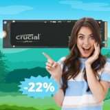 Crucial T700 da 1TB: IMBATTIBILE a questo prezzo (-22%)
