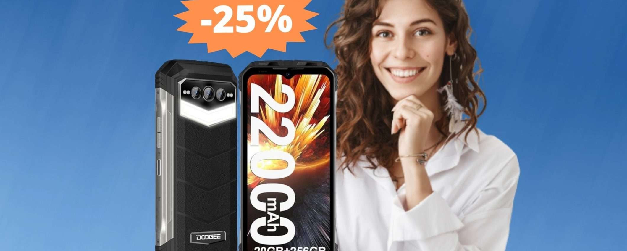 DOOGEE S100PRO: RISPARMIO immediato di 100 euro (-25%)