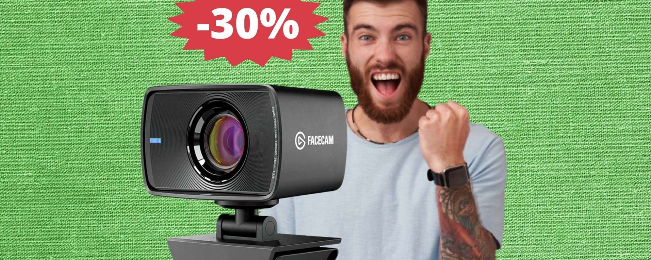 Elgato Facecam: MEGA sconto del 30% su Amazon