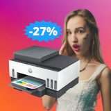 Stampante HP Smart Tank Plus: MEGA sconto del 27%