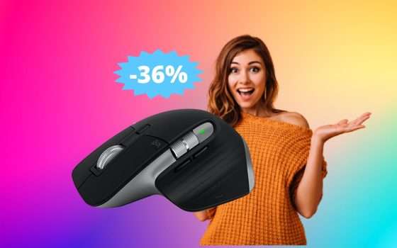 Mouse Logitech MX Master 3S: sconto IMPERDIBILE del 36%