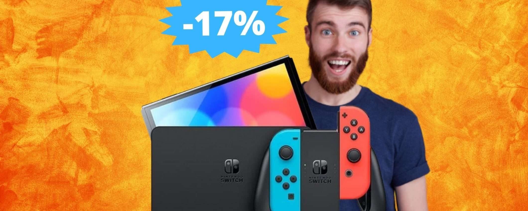 Nintendo Switch OLED: sconto ESCLUSIVO del 17%