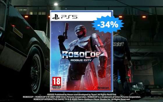 RoboCop Rogue City per PS5: un'OCCASIONE su Amazon (-34%)