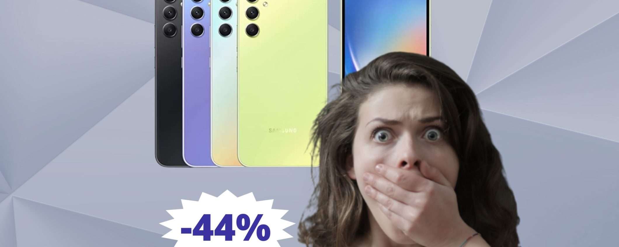 Samsung Galaxy A34: sconto ASSURDO del 44% su Amazon