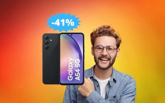 Samsung Galaxy A54: sconto IMPERDIBILE del 41% su Amazon