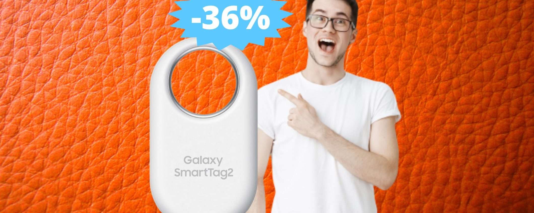 Samsung Galaxy SmartTag2: sconto ESCLUSIVO del 36% su Amazon