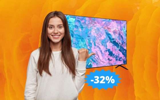 Smart TV Samsung Crystal: sconto FOLLE di 300 euro (-32%)