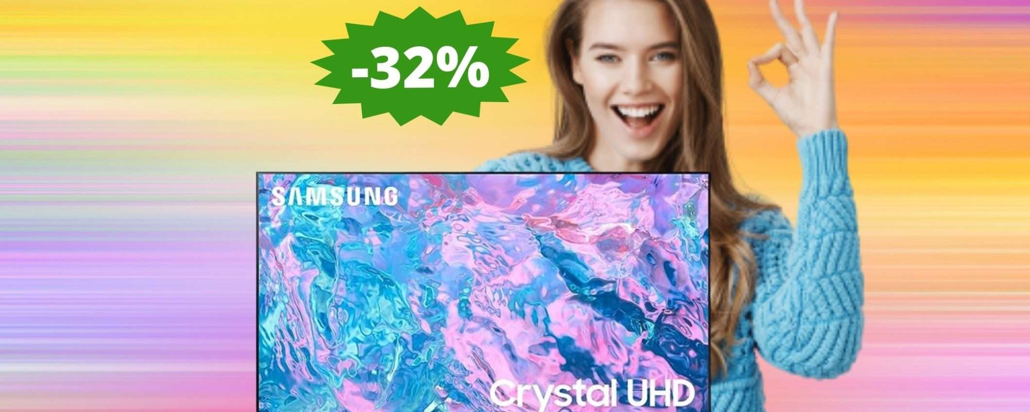 Smart TV Samsung Crystal UHD: un AFFARE da non perdere (-32%)