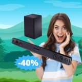 Soundbar LG SQC2: sconto IMBATTIBILE del 40% su Amazon
