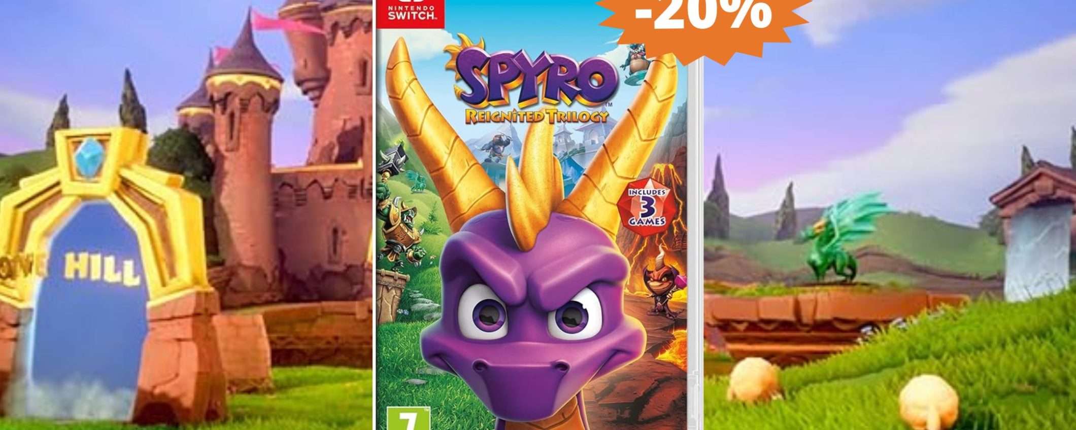 Spyro la trilogia per Nintendo Switch: sconto IMPERDIBILE del 20%
