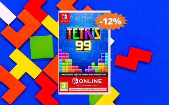 Tetris 99 + NSO per Nintendo Switch: sconto del 12% su Amazon