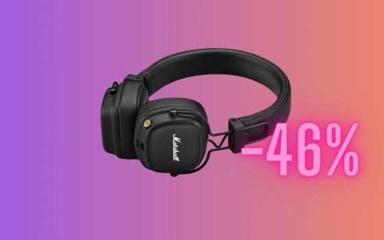 Cuffie Marshall Major IV: SOLO OGGI al 46% di SCONTO