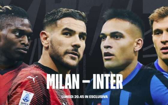 Il DERBY Milan-Inter ti aspetta: scegli DAZN in REGALO a 19,90€