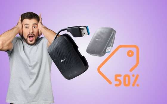 Hub TP-Link 4 PORTE USB-A: al 50% SCONTO è IMPERDIBILE