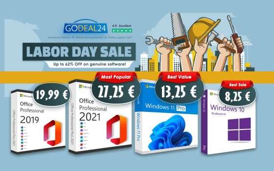 Aggiorna il tuo PC! Office 2021 Pro a vita a soli 27,25€ per la festa del lavoro