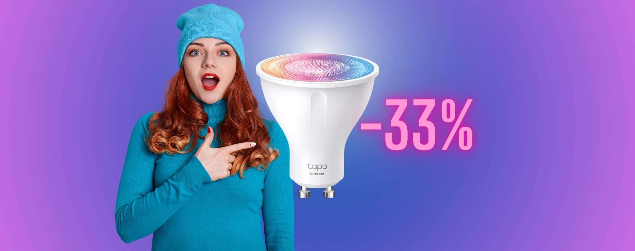 Lampadina Intelligente LED Tapo L630: risparmio e tecnologia (-33%)