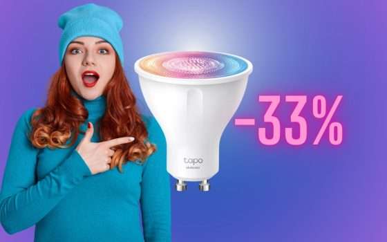 Lampadina Intelligente LED Tapo L630: risparmio e tecnologia (-33%)