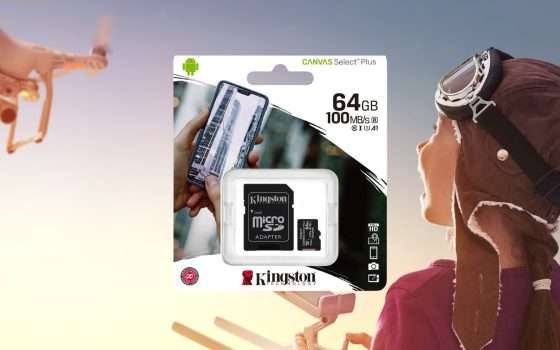 MicroSD 64GB Kingston a soli 5€ su Amazon: deve essere tua