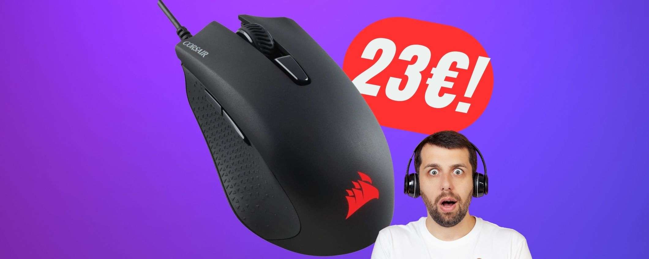 PREZZO FOLLE per il mouse da gaming di CORSAIR: solo 23€!